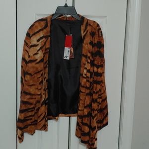 Tiger print lightweight office jacket